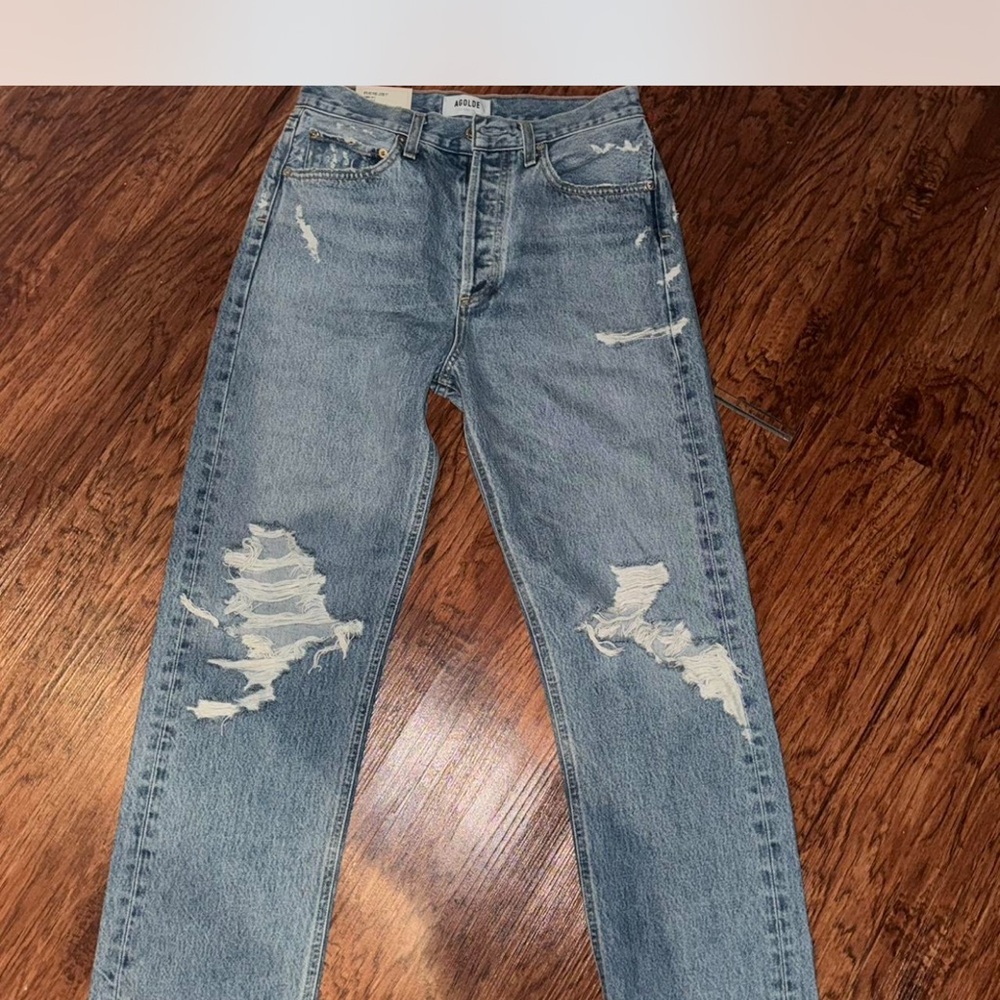 Agolde 90s Distressed Blue Jeans size 26